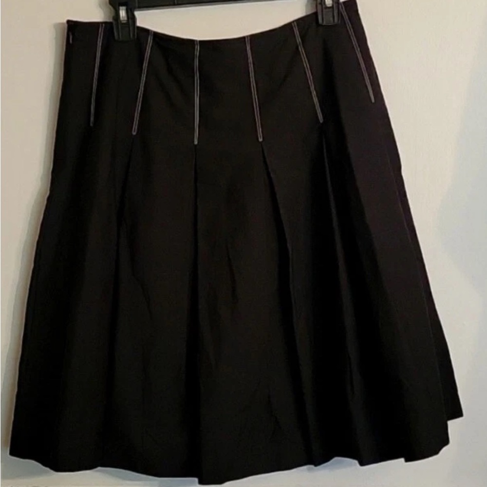 White House black market pleated a line skirt 8